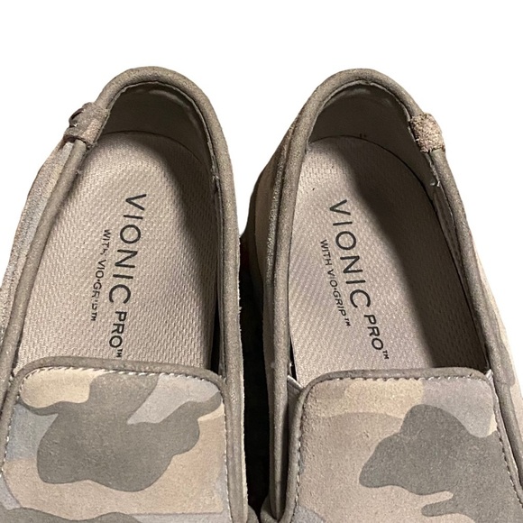 Vionic Gray Camo Avery‎ Pro Suede Slip-On Sneaker - Picture 6 of 8
